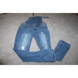 Womens Denim Overalls Tinseltown Size L Large Farmcore